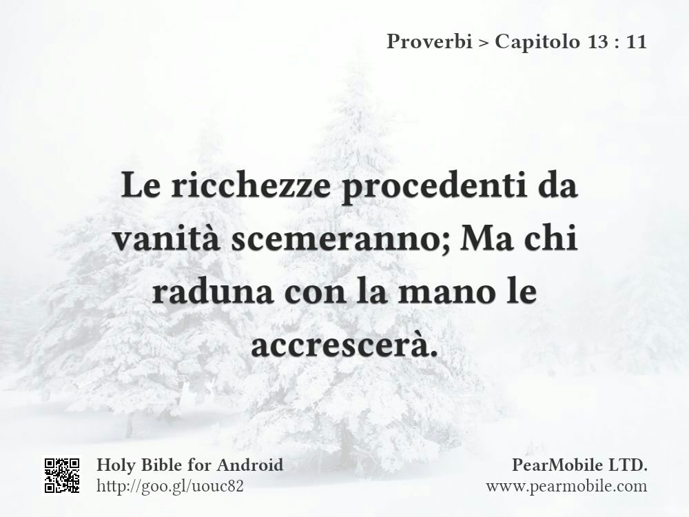 Proverbi, Capitolo 13:11